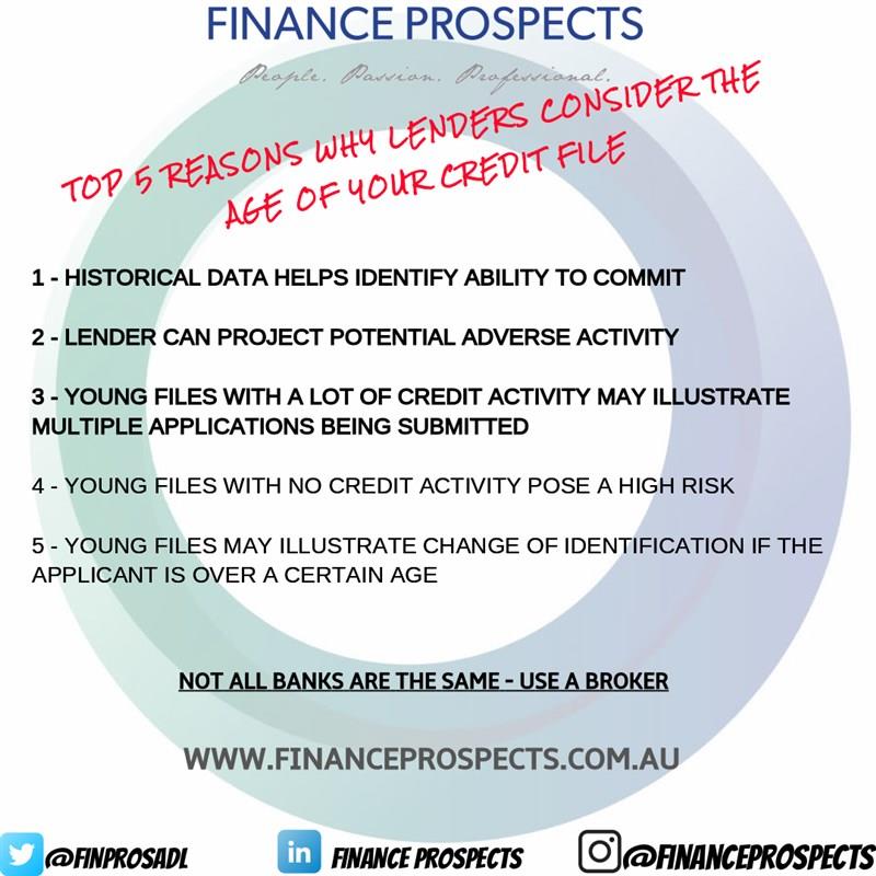 Top 5 reasons why lenders consider the age of your credit file!