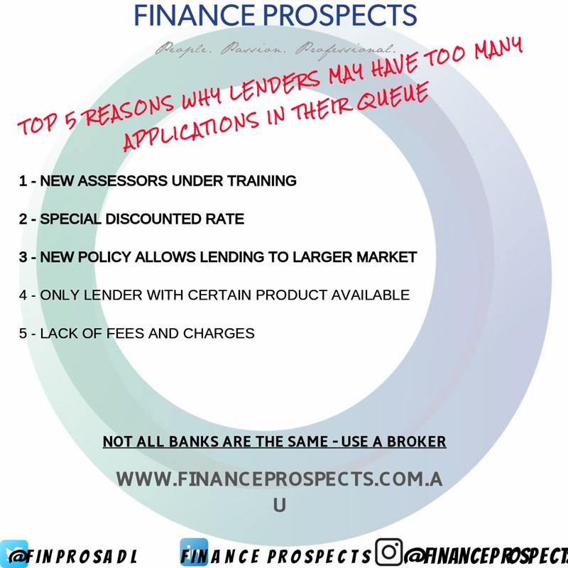 Top 5 reasons why lenders may have too many applications in their queue!