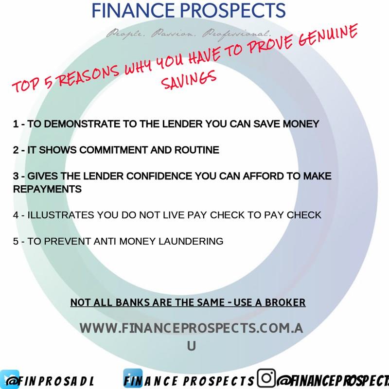 Top 5 reasons why you have to prove genuine savings!